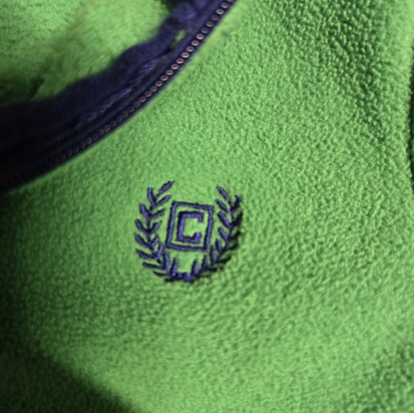 Chaps Kids Green Fleece Pullover 4T - Picture 4 of 5